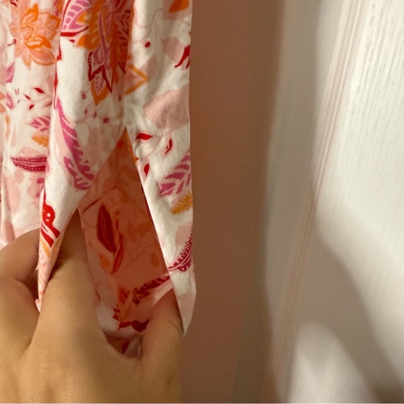 Croft & Barrow Women’s Floral Dress - Pink and Orange - Picture 4 of 6